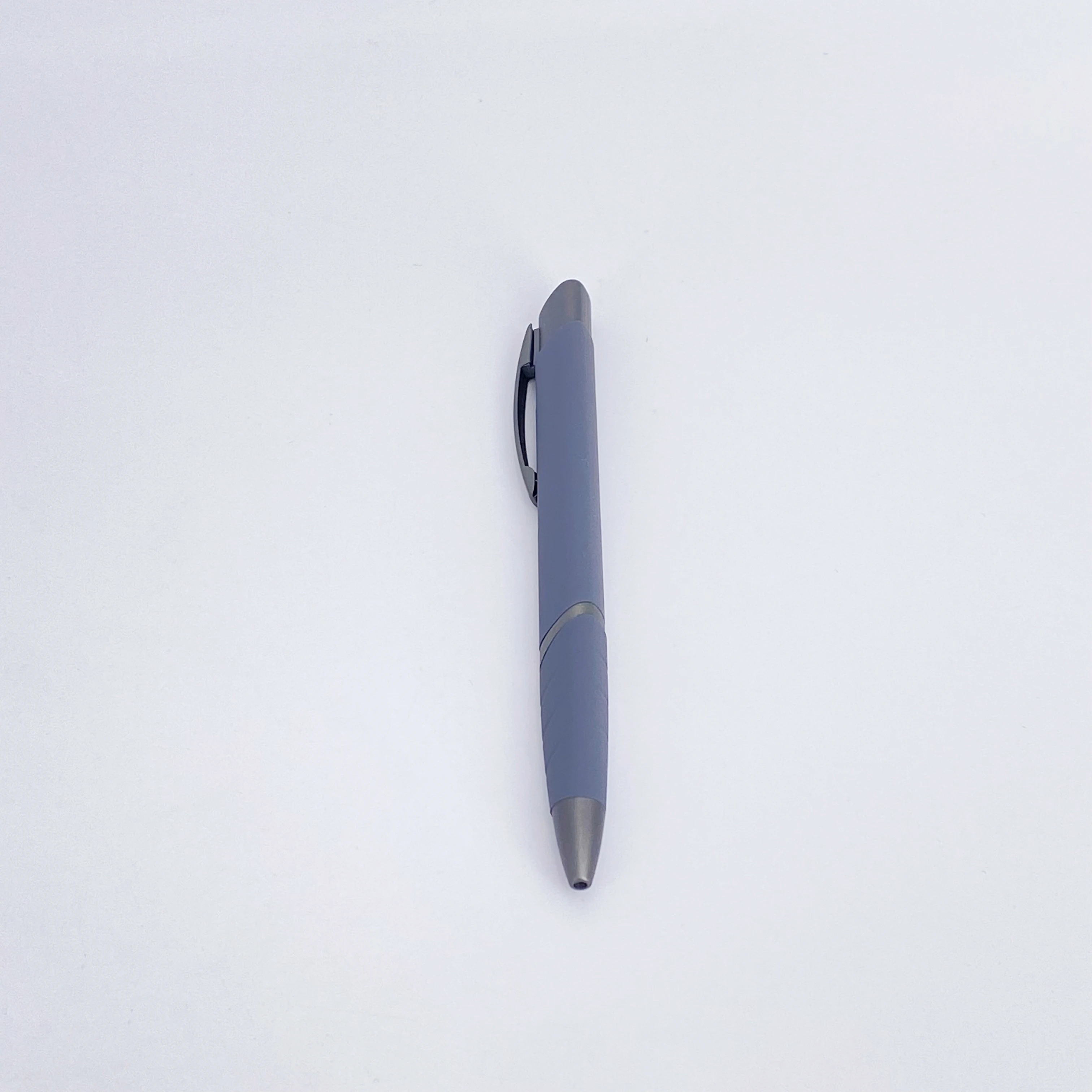 Высококачественный держатель для клея мягкая резиновая шариковая ручка треугольная металлическая с индивидуальным логотипом бизнес-офис