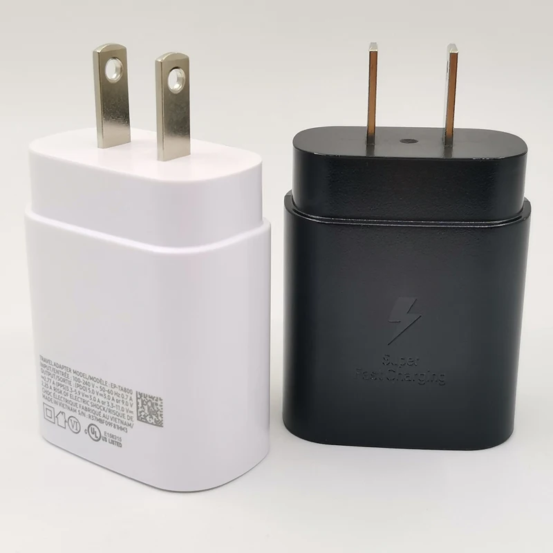 EP-TA800 For Samsung Usb Type C Pd 25W EU Charger Fast Charge Cable For S21 S21+ S20 FE Note 20 Ultra 10 10+ M51 A71 A52