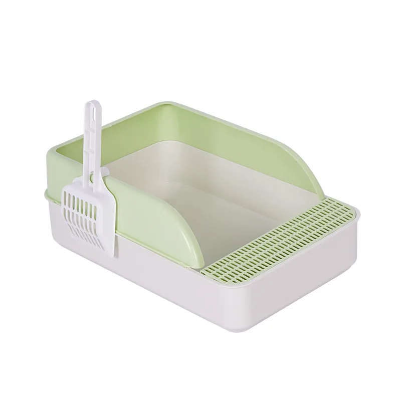 2022 Cat Litter Box Splash-Proof Semi-Enclosed Detachable Cat Toilet With Spoon Deodorizing Cat And Kitten Cage Can Put Sandbox