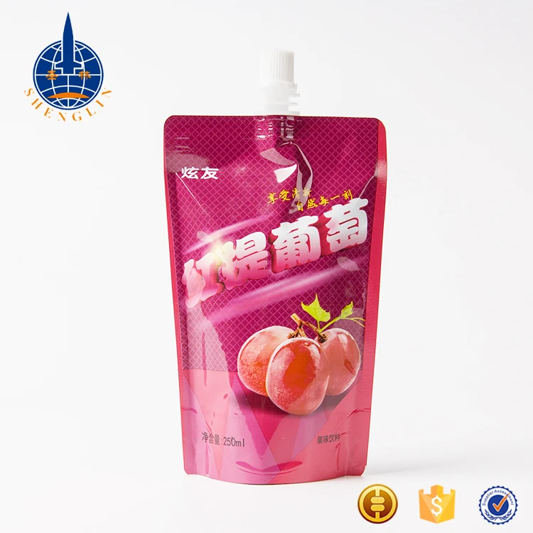 Custom Food Grade BPA-FREE Plastic Side Spout Pouch For Ginger Sauce Packaging Garlic Paste Bag Ketchup Doypack Pouch