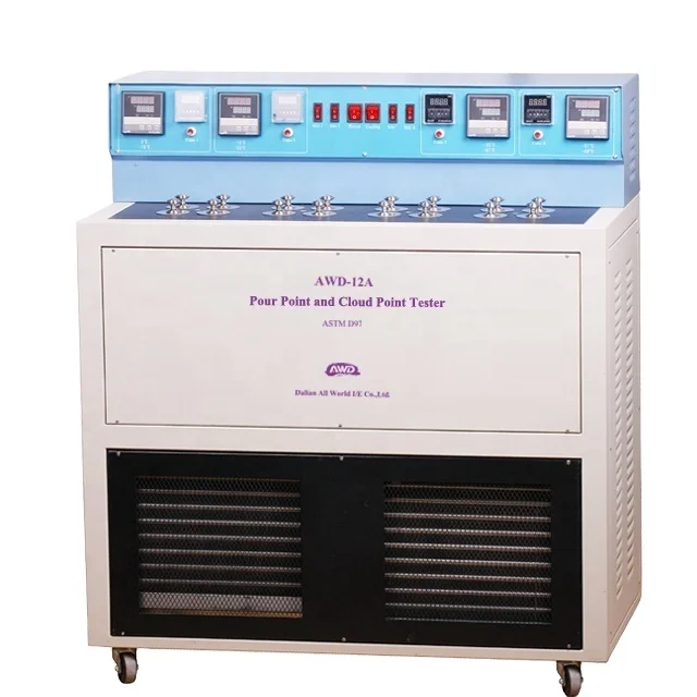 AWD-12A Pour Point & Cloud Point Tester Laboratory Testing Equipment ASTM D97 & ASTM D2500 Cloud Point Oil Petroleum d97 d2500