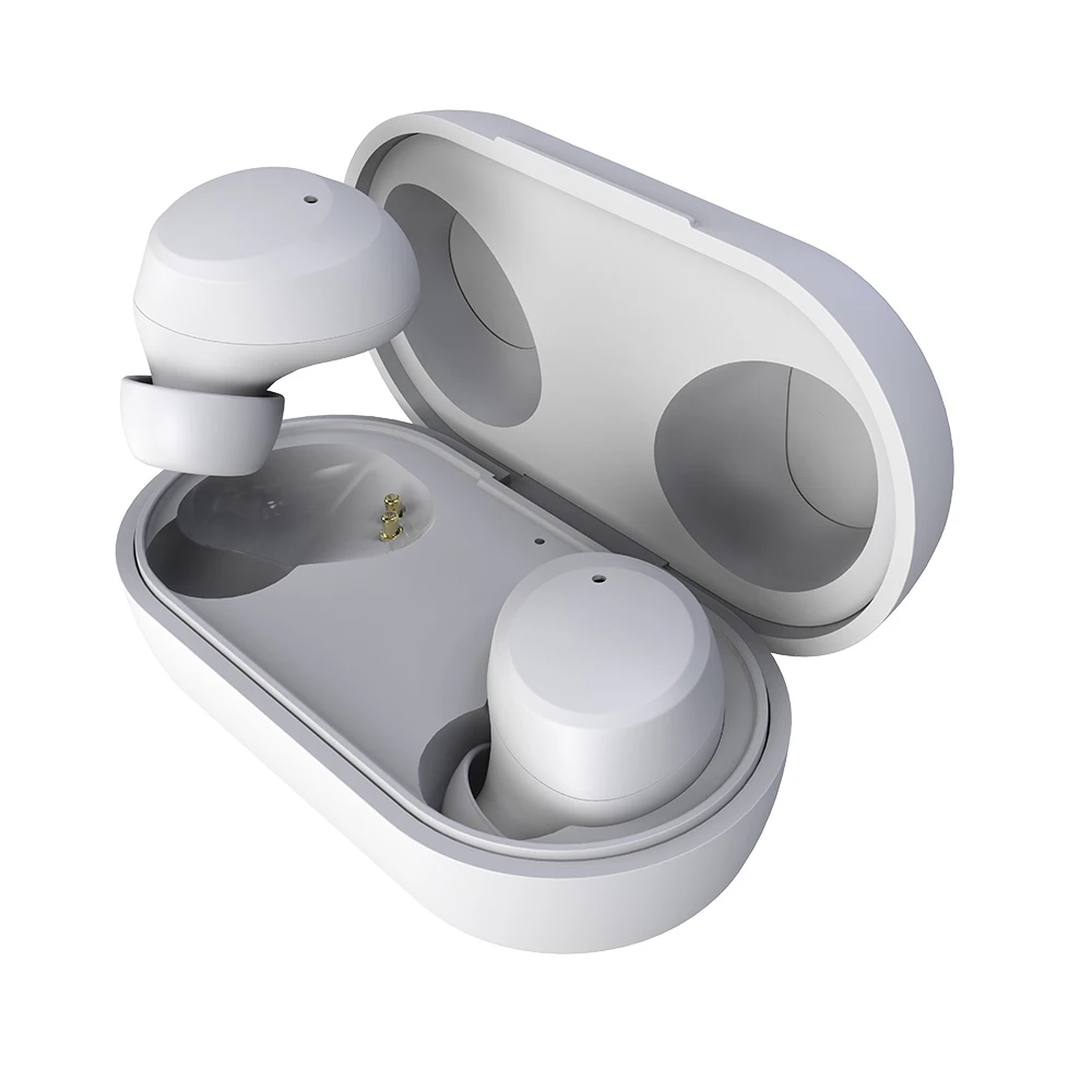 
Bluetooth True Earphones Sport With Microphone In-Ear Wireless Earbuds 2021 hot sale White black concise style 