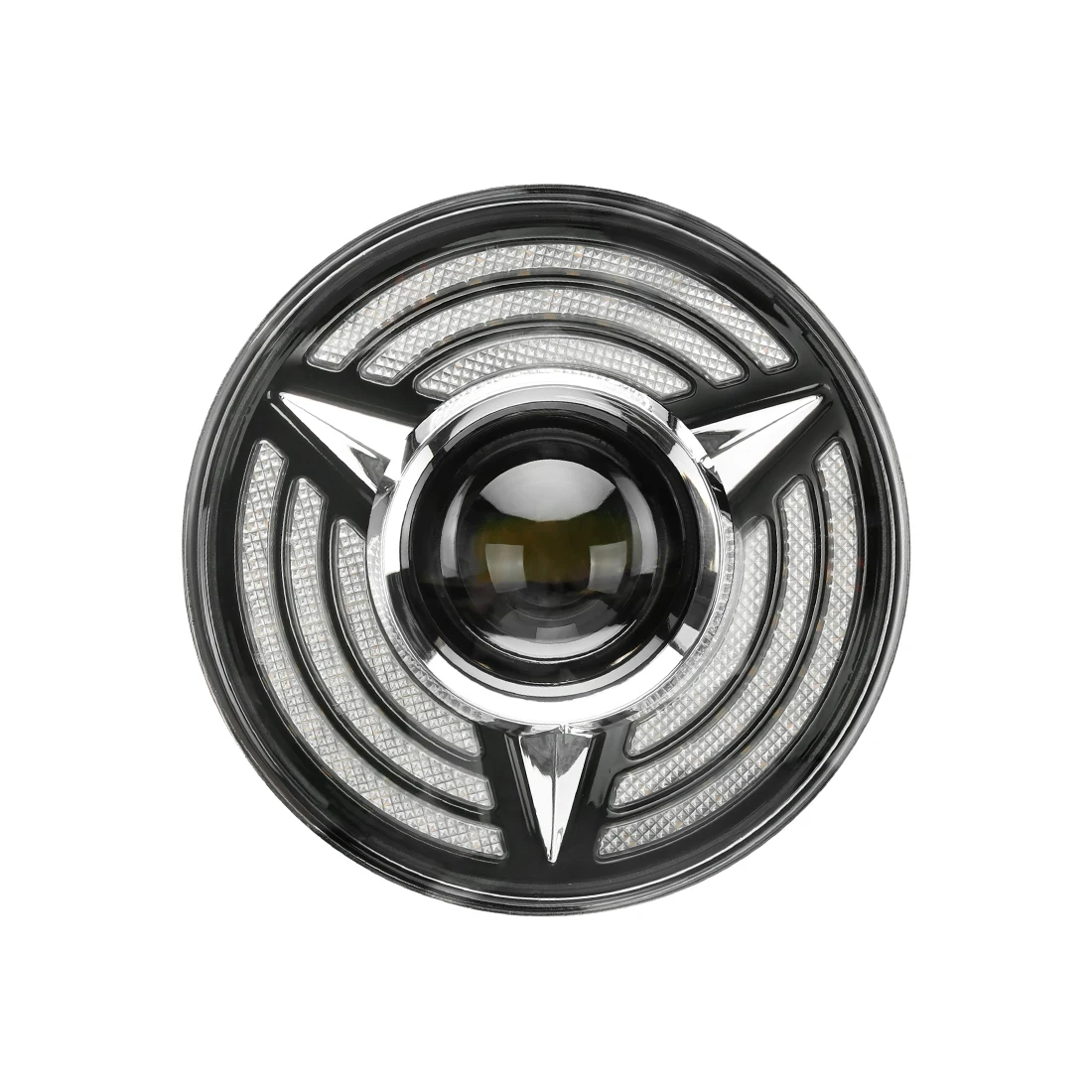 ACTEAM car led headlight white and blue 7 inch headlight led angel eyes good led bulb headlight to 5500k