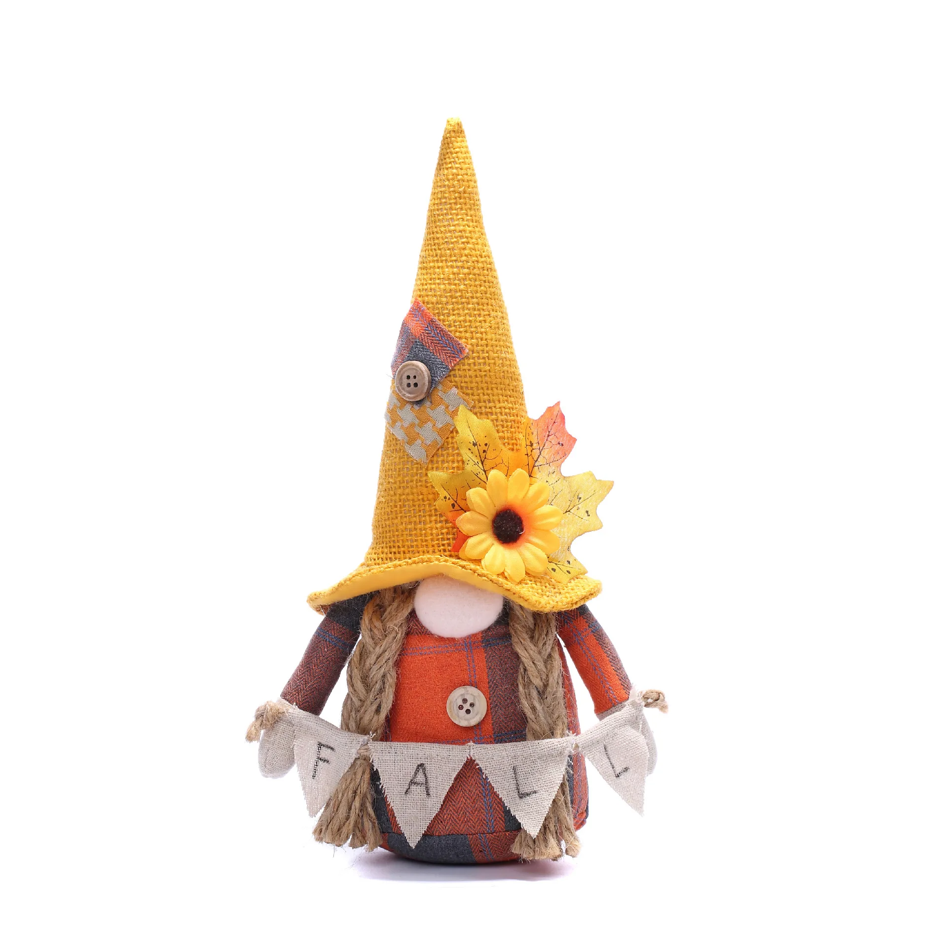 Harvest Season Maple Leaf Chinese Restaurant Sunflower Curved Hat Thanksgiving Decoration