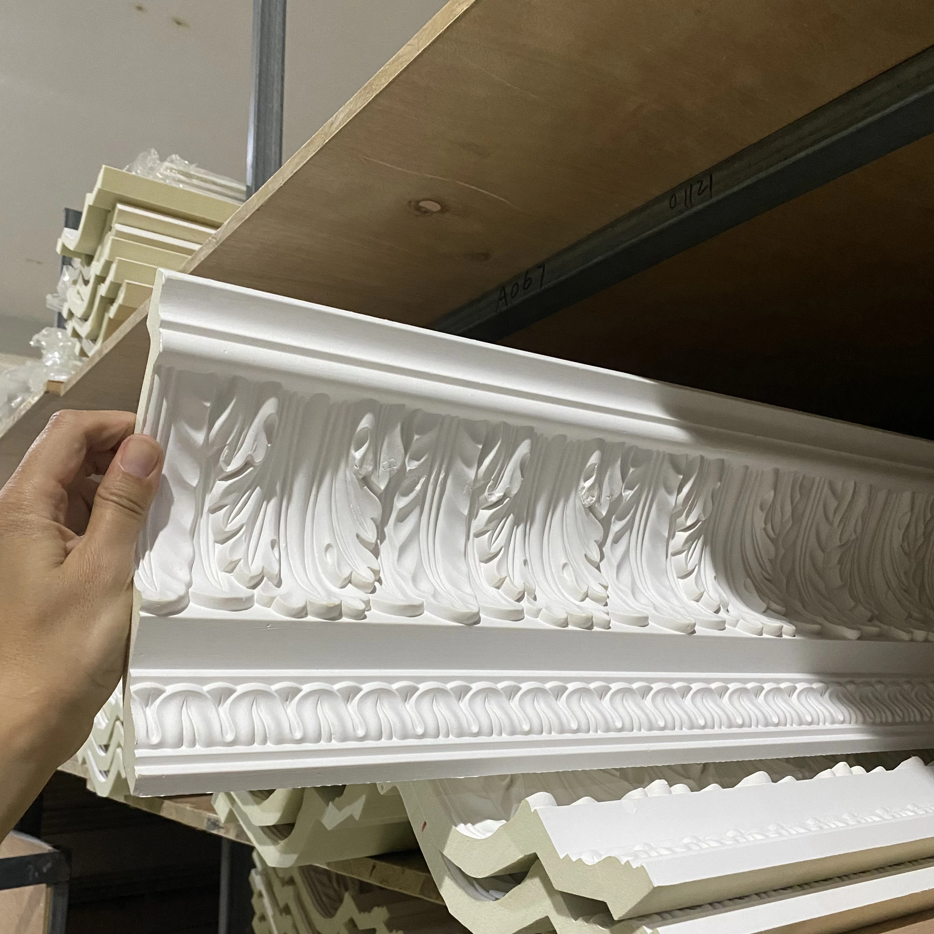 lightweight easy install polyurethane cornice moulding for home decor