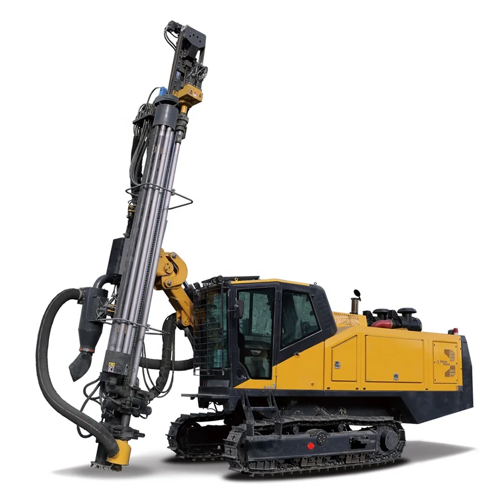 Hydraulic drifter rock drill machine with air compressor crawler type automatic rod changer down-the-hole drilling rig