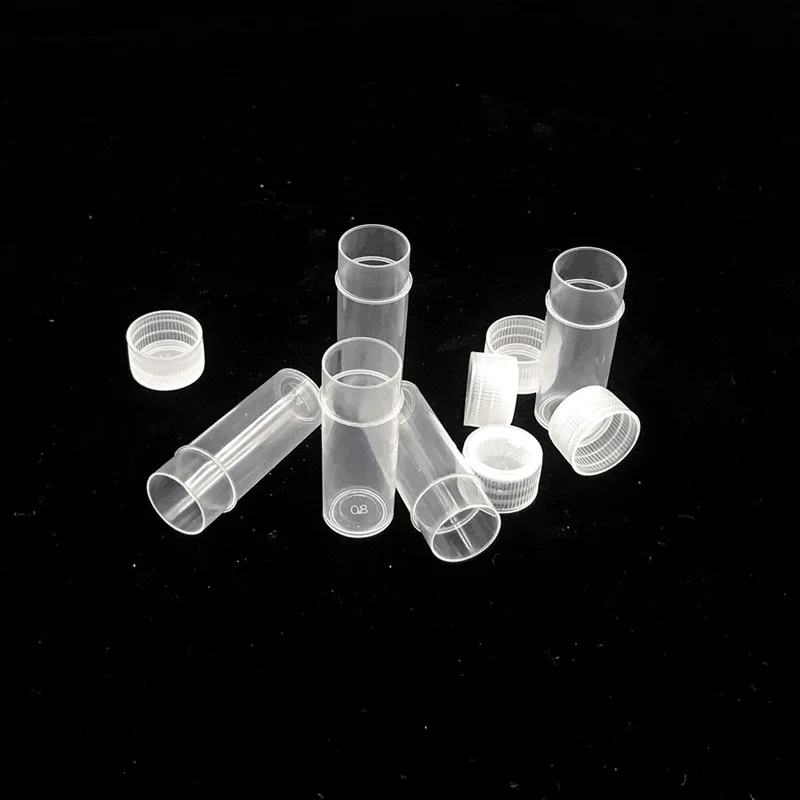 Mini 5ML Flat-Bottomed Plastic Clear Test Tubes Plastic Bottle Sample Jar 5g Small Barrel Vials 7g 7ml