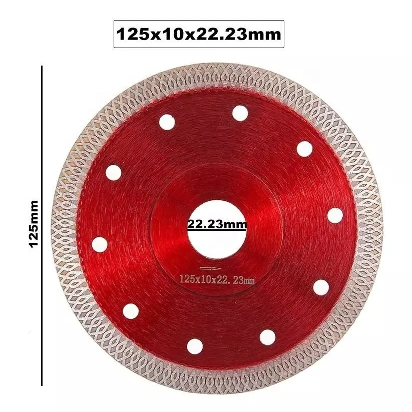 4inch 4.5 Inch 5inch Multipurpose Diamond Cutting Disc Reinforced Circular Diamond Saw Blade For Cutting Stone Concrete And Tile