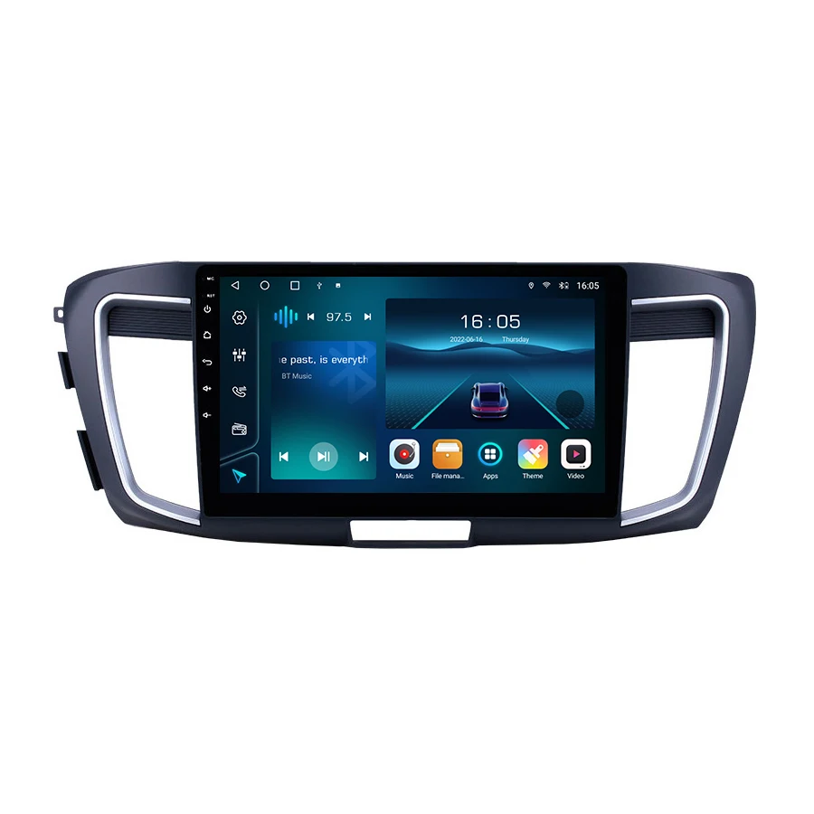 Krando Android 12.0 4+64 Full Touch Stereo Car Radio For Honda Accord 9 2012 - 2018  Autoradio Multimedia