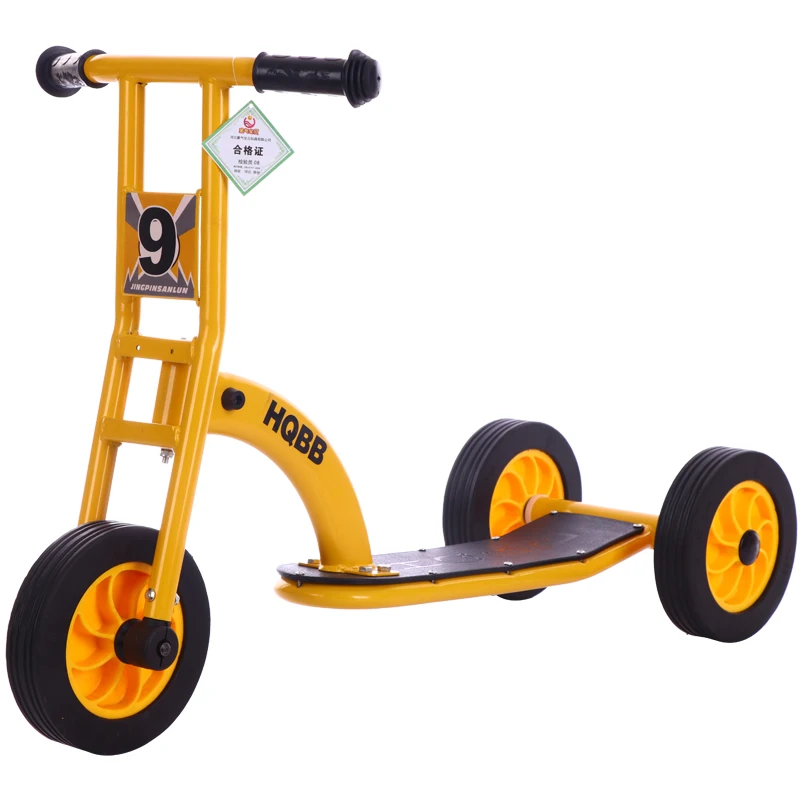 Оптовая продажа заводской Высокоуглеродистый стальной трехколесный скутер детский велосипед для домашнего детского сада уличного использования