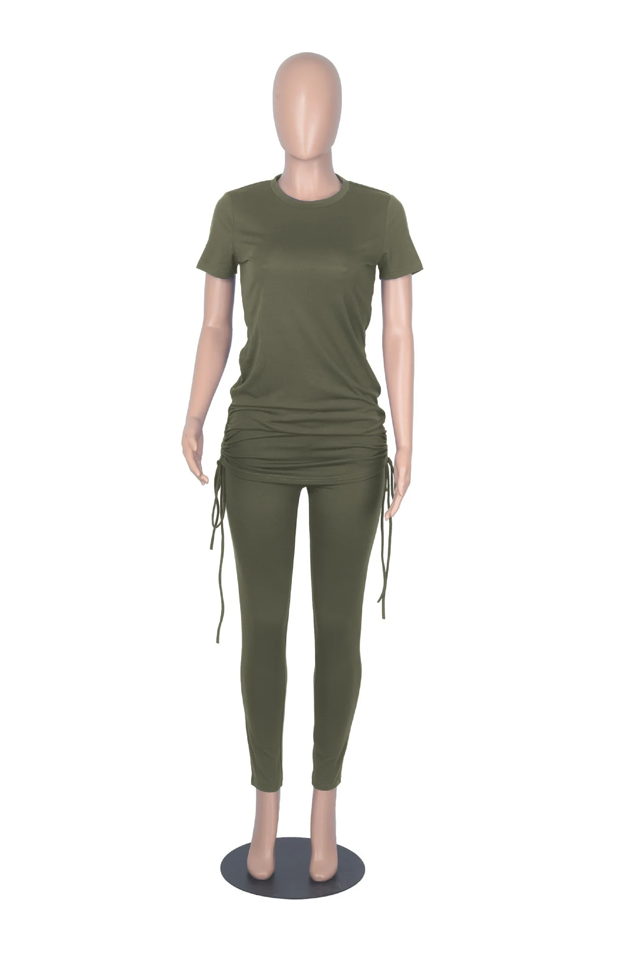 New arrival women clothing 2024 custom 2 piece women outfit slim fit shirt and pants sets