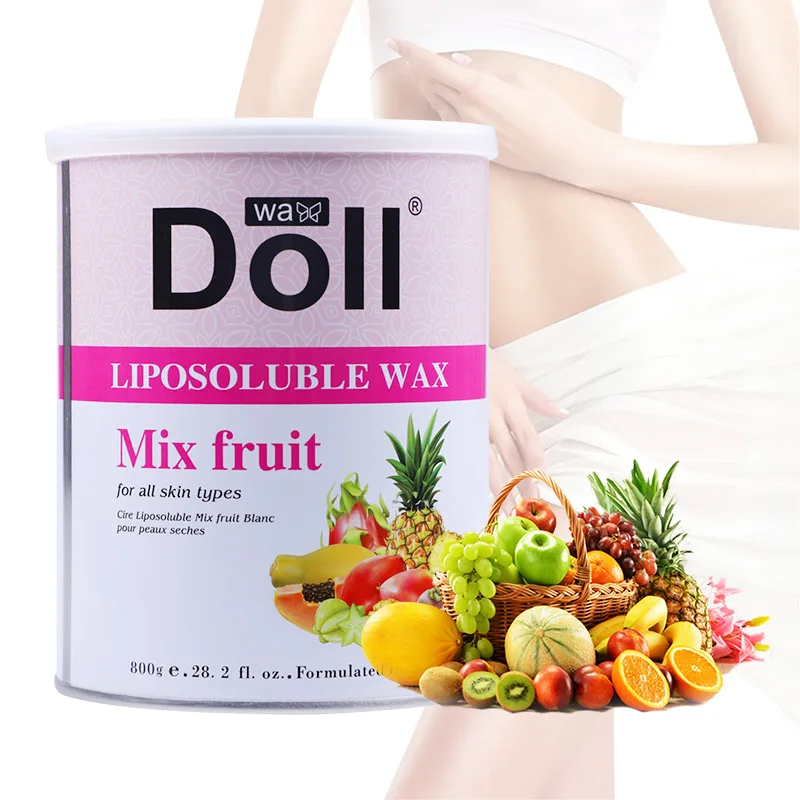 800g Tin Hair Removal Stripe Soft Wax Professional Depilatory for Beauty Salon