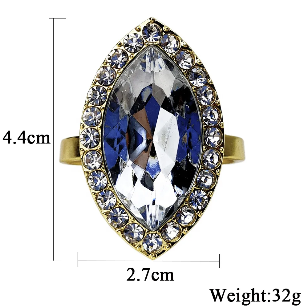 bling rhinestone napkin rings silver shuttle shape acrylic decor table napkin rings