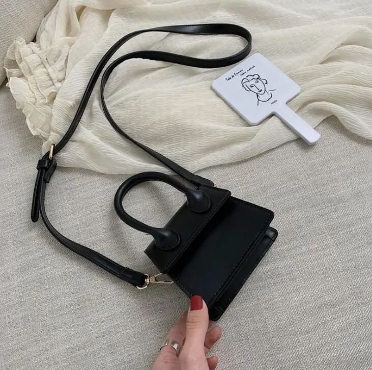 Luxury Brand Designer Small Crossbody bags For Women Fashion PU Leather Handbag Mini Totes Solid Chain Shoulder Messenger Bags