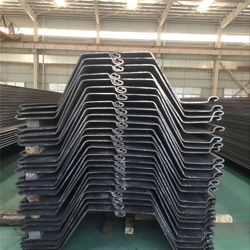 770 * 343.5 * 8.5mm harga cold formed z type 12 meter steel sheet pile baja for flood control
