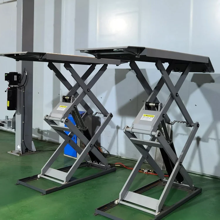 Factory price Hydraulic Scissor car Lift Ultra-thin Scissor Lift Super Thin Scissor Car Lift