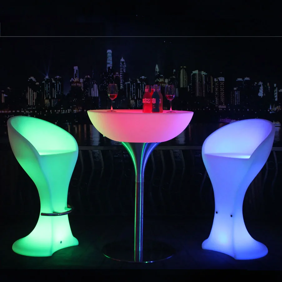 RGB remote control interactive led bar tables