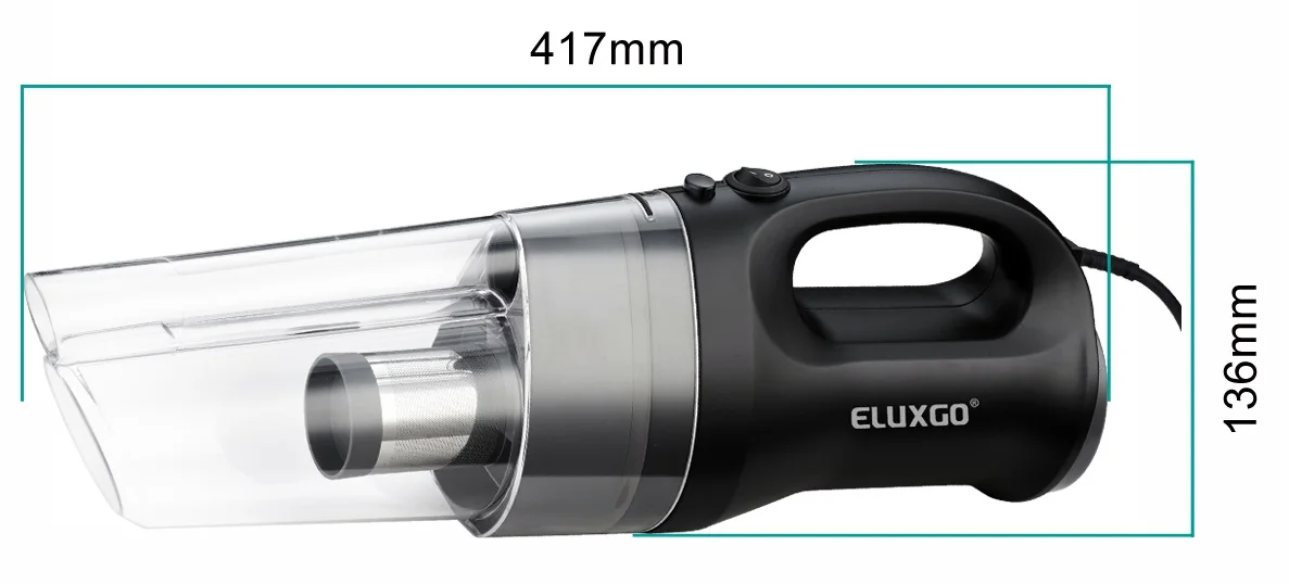 High Suction Power Bagless Cyclonic Vacuum Cleaner with stainless steel filter