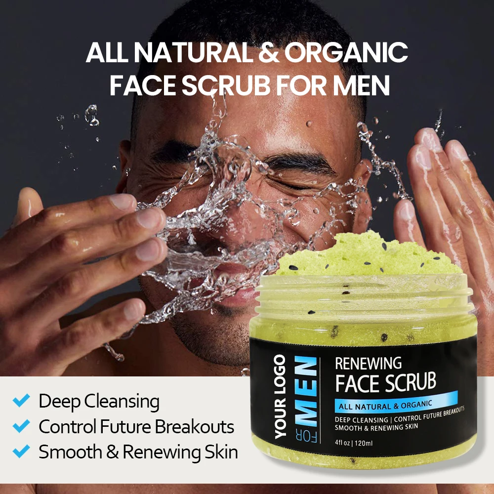 Private Label Mens Skin Care Facial Cleanser Wash Anti Aging Moisturier Cream Skin Care Set Face For Black Men