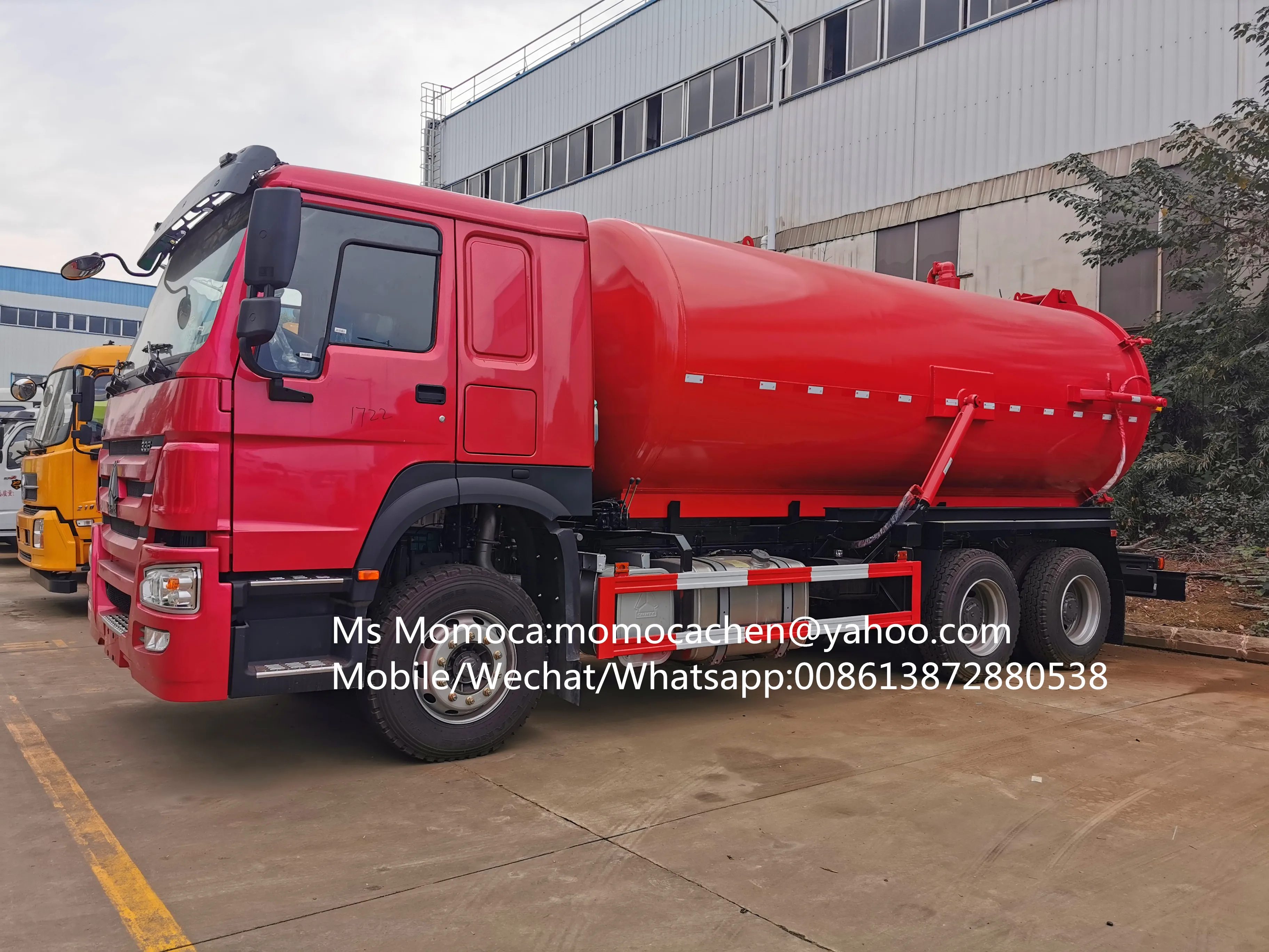 HOWO 6x4 vacuum exhauster truck 16000liters/10 wheelers sewer suction tanker truck 2000gallons