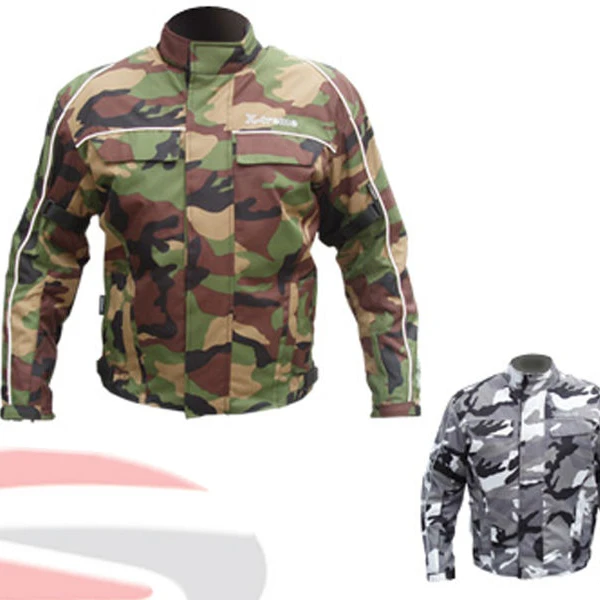 
Motorcycle Motorbike Camo Green Cordura Jacket 