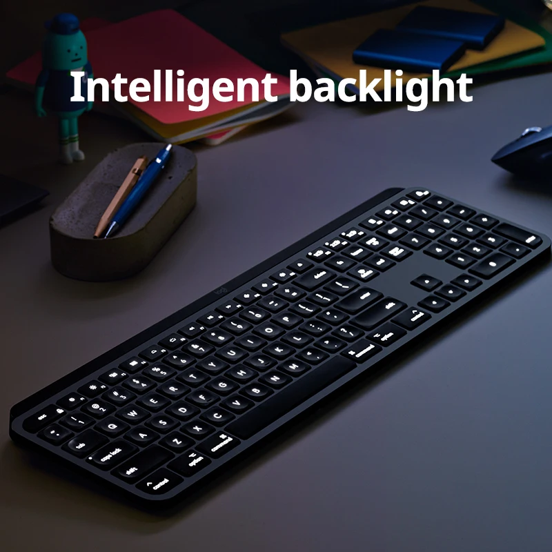 Hot Selling Wholesale Original Logitech Mx Keys For Mac Smart Office Bluetooth Backlit Rechargeable Wireless Keyboard