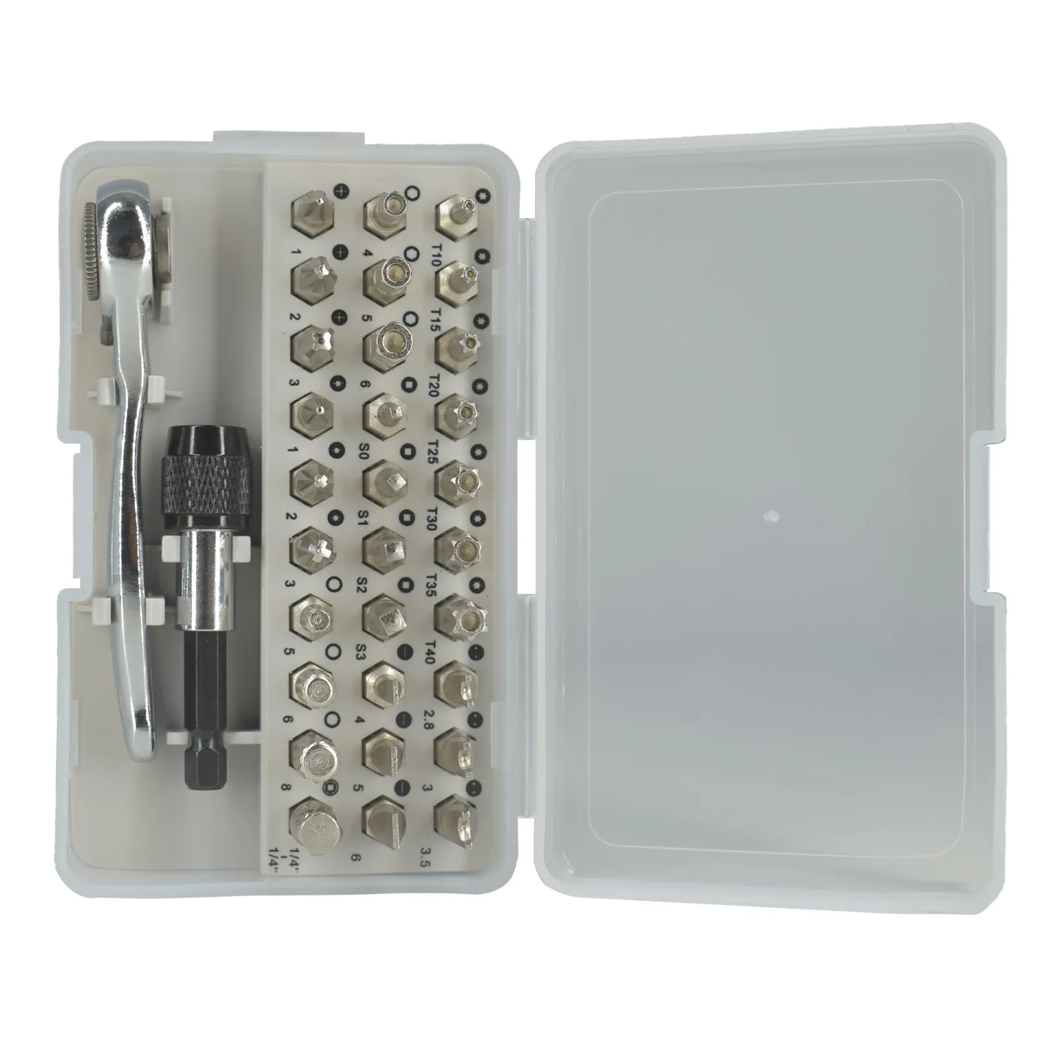 Mini 1/4 Inch Ratchet Set Low Profile Offset Bit Set with 72-Tooth Ratcheting Wrench tool kit