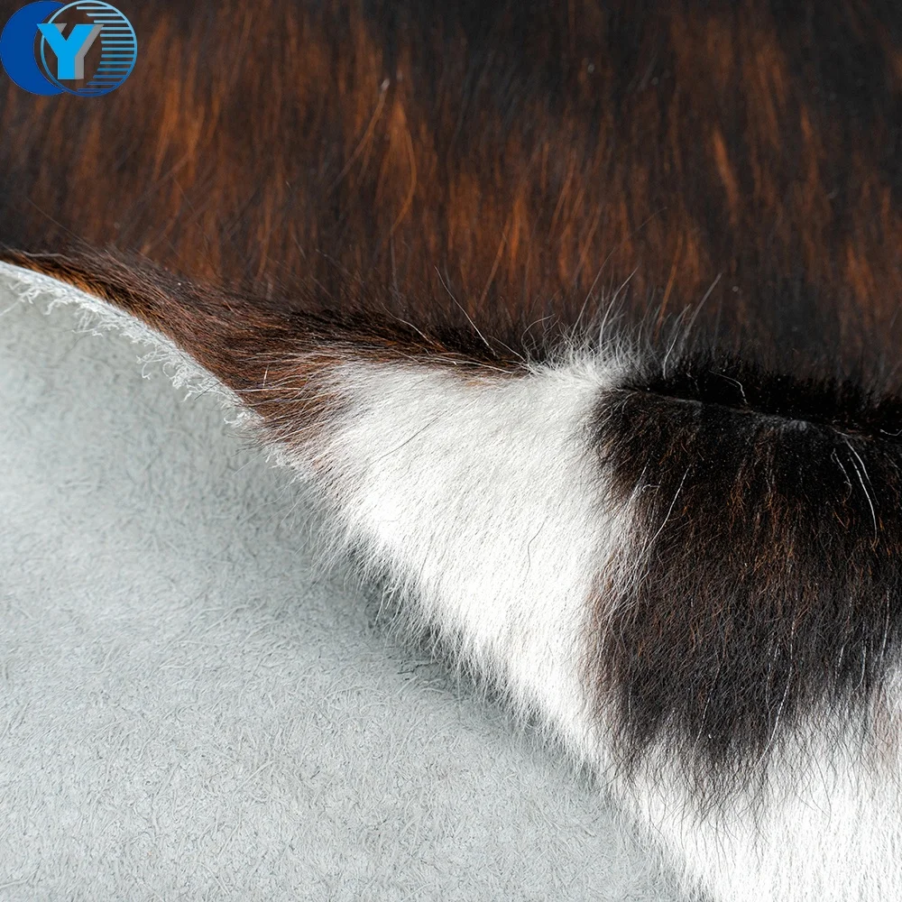 Ins Cattle Cow Hides Natural Leather Bovine Skins Carpets and Rugs with Hair On Natural Shape Custom dyed Wholesale Supply Soft