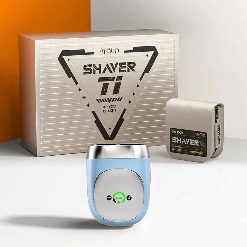 LCD Technology Adult Pocket size Double-head Trimmer High-End Smart Electric Razor with Screen Display