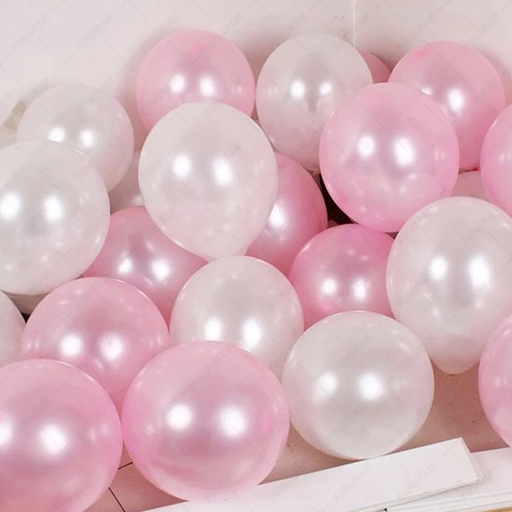 Inflatable Latex Balloons Wholesale Round Shape Bouncy Air Toy Ball Balloon Baby Boy Girl Balon for Children Kids Pearl Balloons