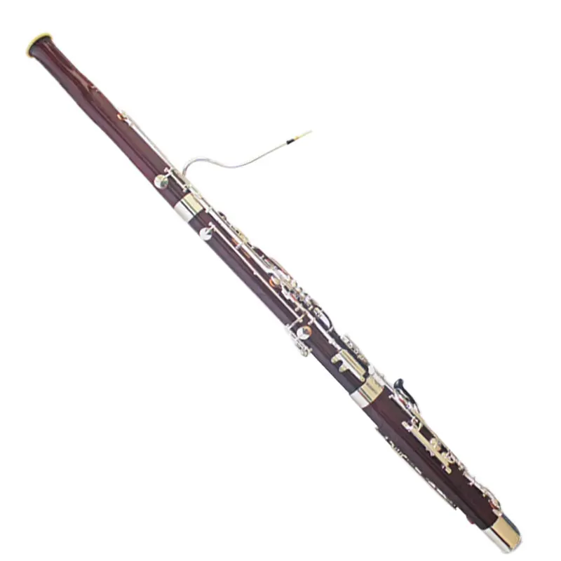High quality professional performance grade silver plated button C-key maple bass oboe bassoon instrument