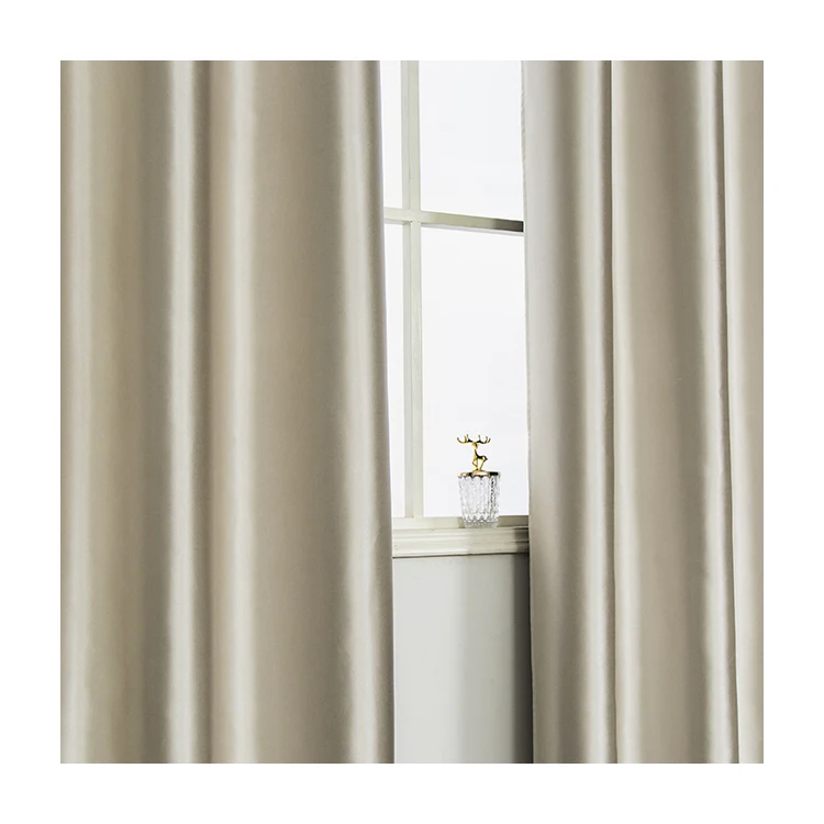 Hot sale hotel bedroom 100% polyester home decoration ready made window christmas curtain