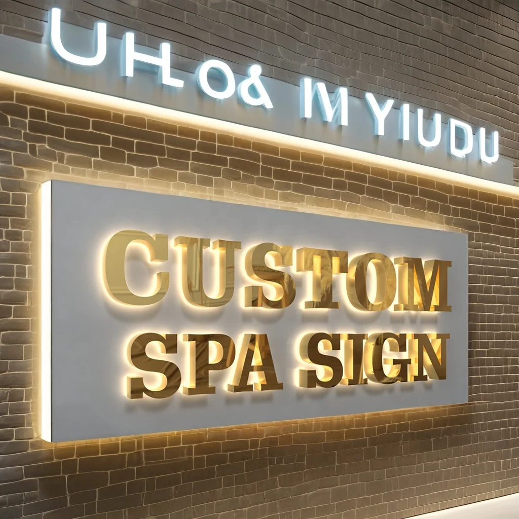 Business Logo Led Advertising Letters Sign Custom 3D Led Letters Business Metal Acrylic Store Front Sign LED Backlit Letters