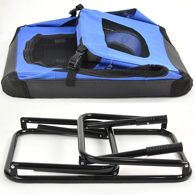 CANBO Portable Wrapped Pet Travel Case Car Breathable Folding Dog Cage Nest Travel Case with Oxford Cloth