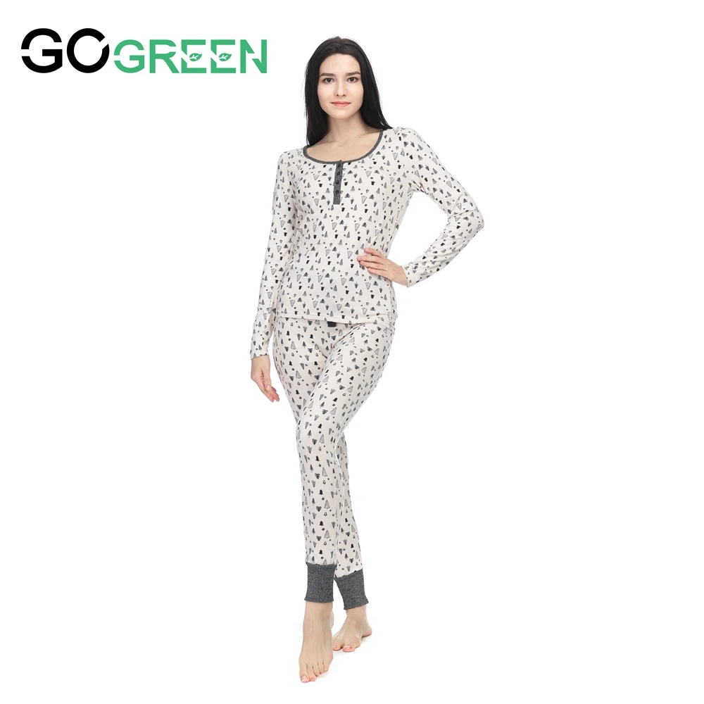 RTS Plus Size Fluffy And Smooth Print Long Sleeve Polyester Pajamas Set