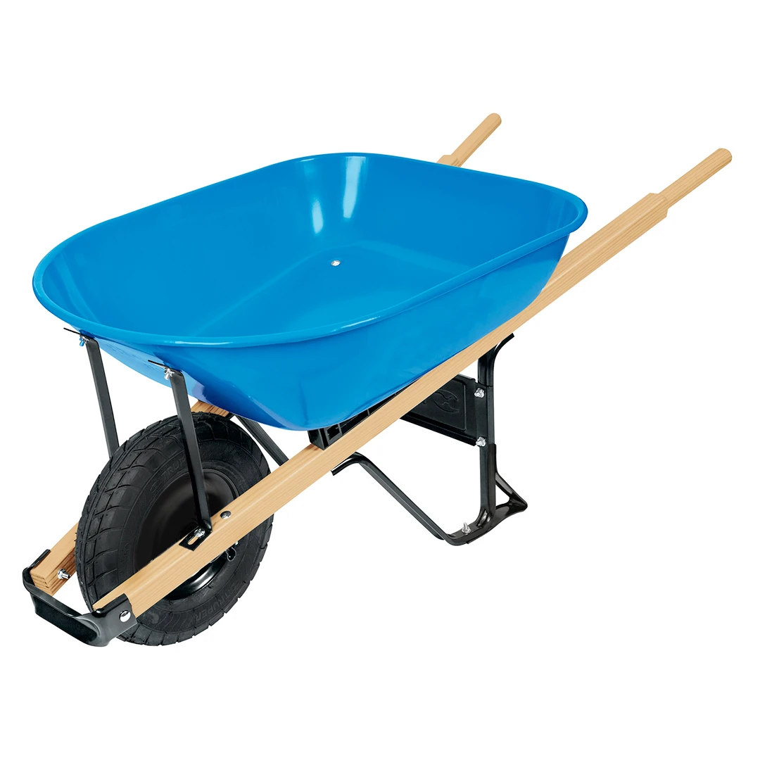 Truper model Wheelbarrow 5.5ft (80 Liters), with puncture-proof polyurethane wheel