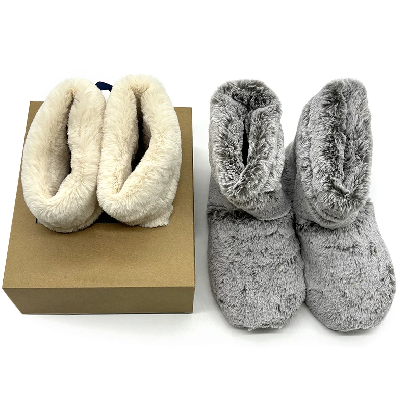 Microwavable Booties, Feet Warmer, Microwave Heat pack, Microwavable Home Slippers, Hot Cold Heating Pad