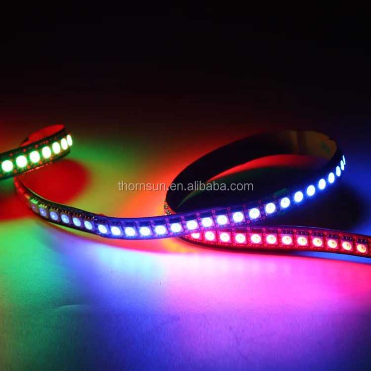 Оптовая продажа светодиодная Пиксельная лента smd5050 ws2812 144 rgb Адресуемая Светодиодная ws2812b