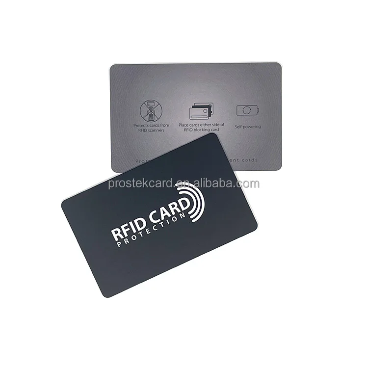 Индивидуальный дизайн размер кредитной карты 13 56 МГц RFID блокирующая щит для кошелька