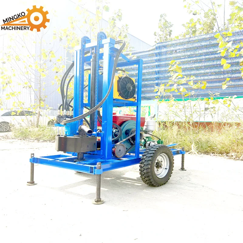 22HP-35HP Family Use Underground Deep 150-200 Meters Water Mine Drilling Rig Borehole Drilling Machine