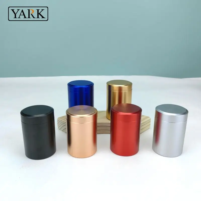Custom Metal Aluminum Sealed Cans Mini Tea Can Leaf Tea Cylinder Tea Tin Canisters Coffee Can