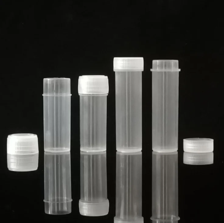 New hot sale 5g Volume Plastic Sample Bottle 7ML Small Vial Medicine Pill Powder Capsule Storage Container Translucent