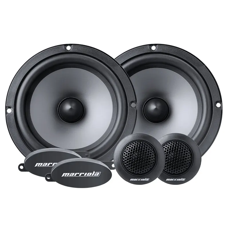 2-Way Component Car Audio Speakers,Easy Installation and Enhanced Bass Response  6.5 Round Speakers