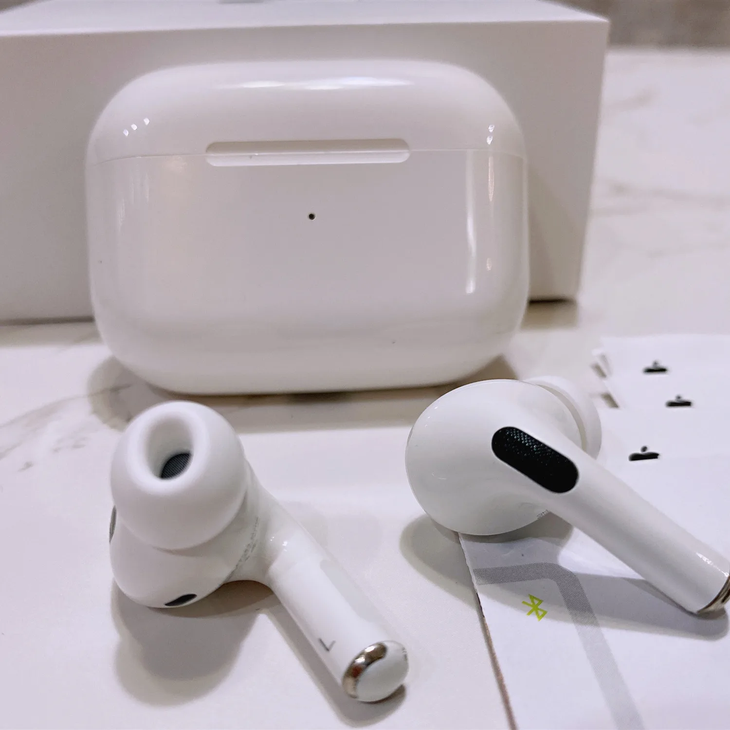  Топ прозрачный 1:1 настоящий серийный номер Apple Airpods наушники pro Наушники-вкладыши TWS с подавление шума беспроводные для