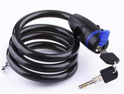 Hot Sale Anti-Theft Bike Bicycle Lock Stainless Steel Cable Coil For Castle Motorcycle Cycle MTB Bike Security Lock with 2 Key