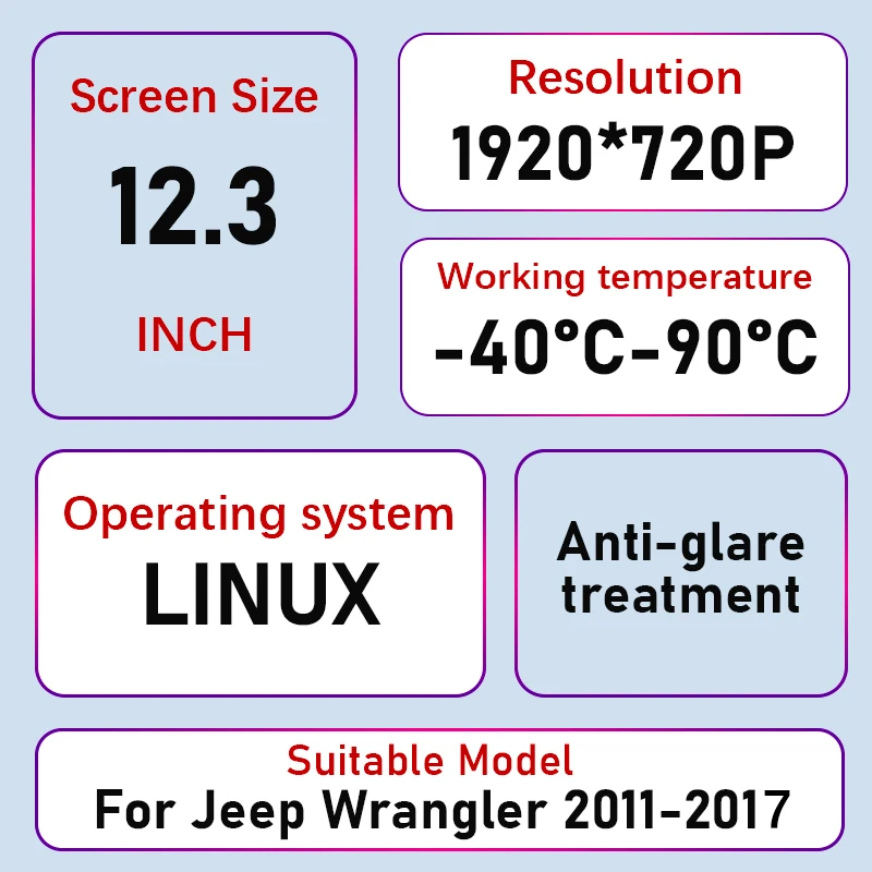 Linux system 12.3-inch LCD digital dashboard  For Jeep Wrangler 2011-2017 Virtual cabin cluster odometer Interior Retrofit kit