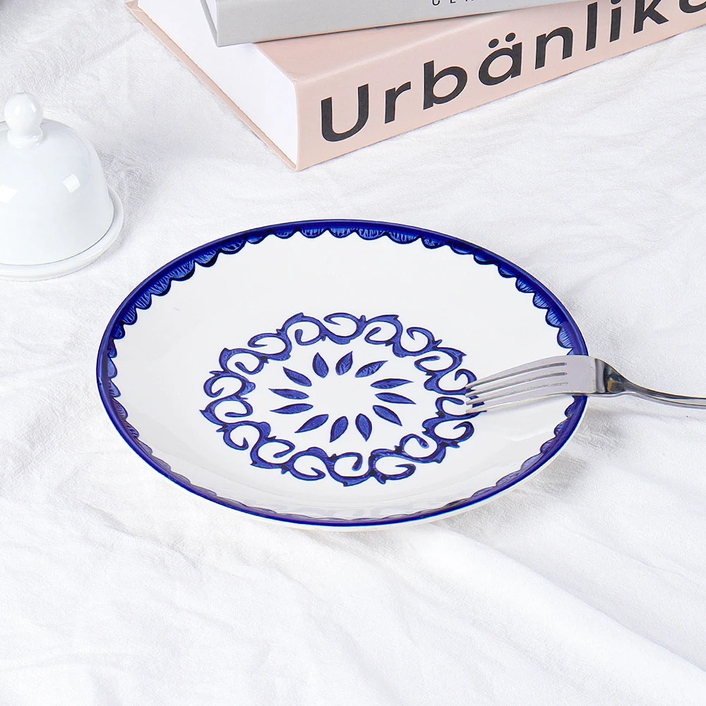 Modern Japanese Ceramic decal dinnerware set elegant porcelain ceramic tableware wholesale
