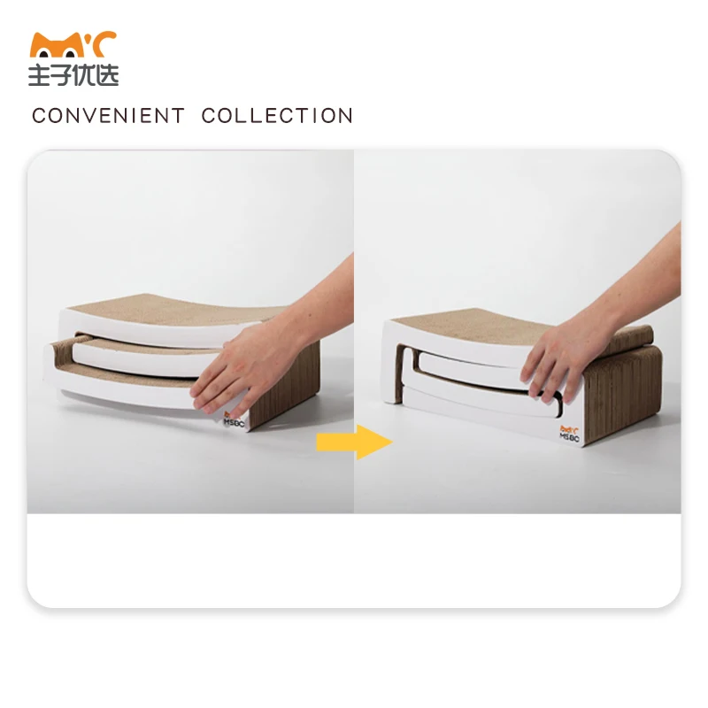 Attractive price cardboard pet cat house cat scratcher cat scratcher set up