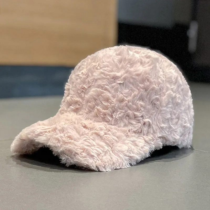 Шапка из овечьей шерсти в Корейском стиле Осень-зима простая повседневная Толстая теплая Бейсболка японском