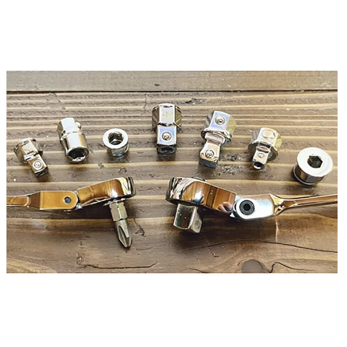 Impact Car Repair Tool Box Ratchet Socket Wrench Set Heavy Duty -DEEN Adapter